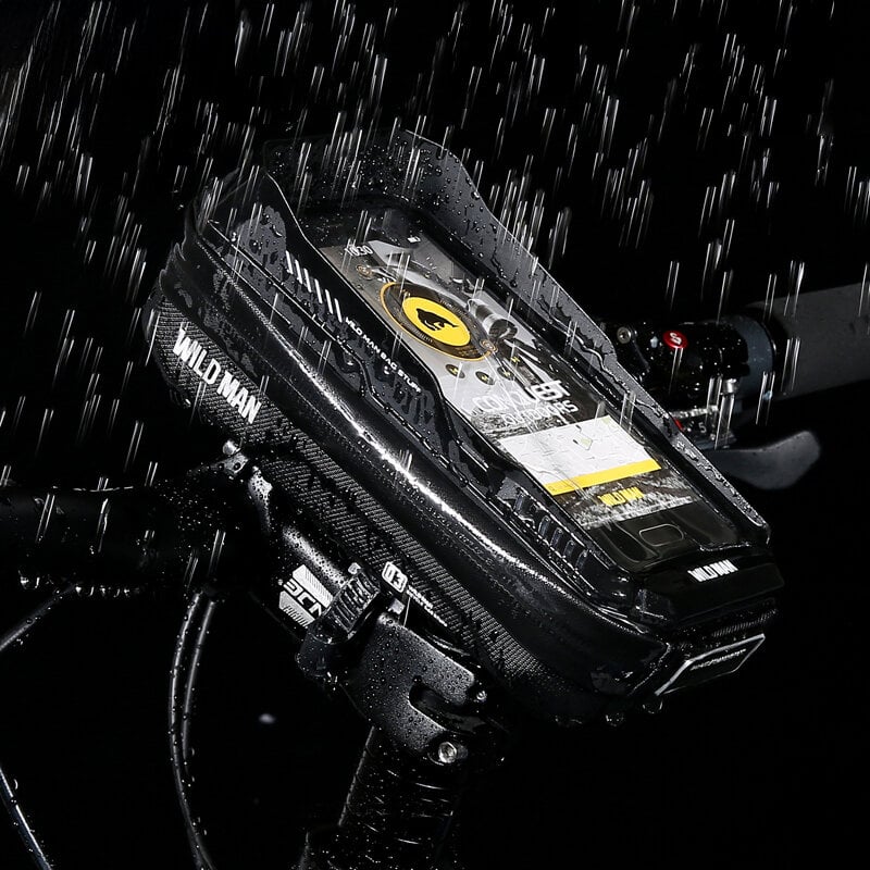 Dviračio krepšys Wildman XT3, 0,6l, juodas kaina ir informacija | Krepšiai, telefonų laikikliai | pigu.lt