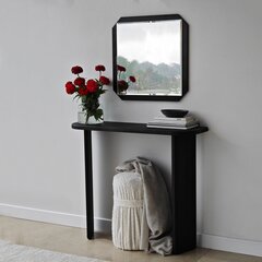 Зеркало, Асир, 70x70 см, черное цена и информация | Зеркала | pigu.lt