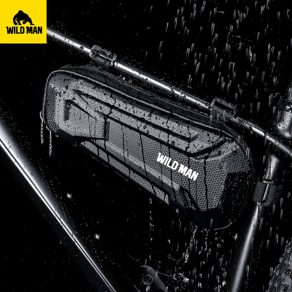 Dviračio krepšys Wildman XT9, 1,8l, juodas kaina ir informacija | Krepšiai, telefonų laikikliai | pigu.lt