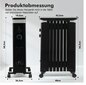 Tepalinis radiatorinis šildytuvas su 3 šildymo lygiais, Costway kaina ir informacija | Šildytuvai | pigu.lt