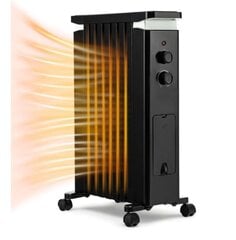 Масляный радиаторный электрообогреватель с 3 уровнями нагрева, Costway цена и информация | Обогреватели | pigu.lt