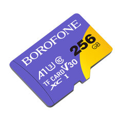 Карта памяти Borofone MicroSD 256 ГБ SDXC U3 Class10 100 МБ/с цена и информация | Карты памяти для фотоаппаратов, камер | pigu.lt