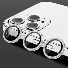 Стекло закаленное HARD DIAMOND для камеры (ОБЪЕКТИВА) для Iphone 13 Pro/13 Pro Max серебристое (3 шт.) цена и информация | Защитные пленки для телефонов | pigu.lt