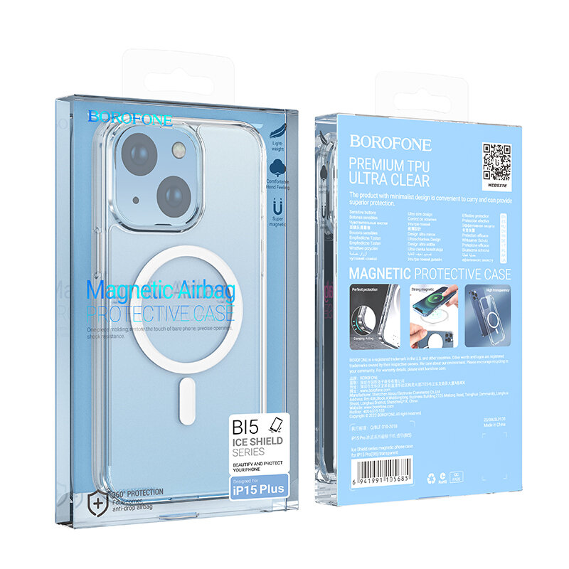 Borofone Case BI5 Ice Shield kaina ir informacija | Telefono dėklai | pigu.lt