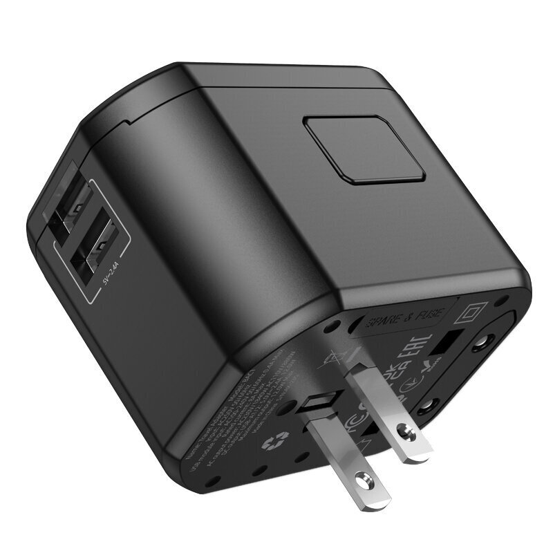 Adapteris Borofone BAC1 kaina ir informacija | Elektros jungikliai, rozetės | pigu.lt