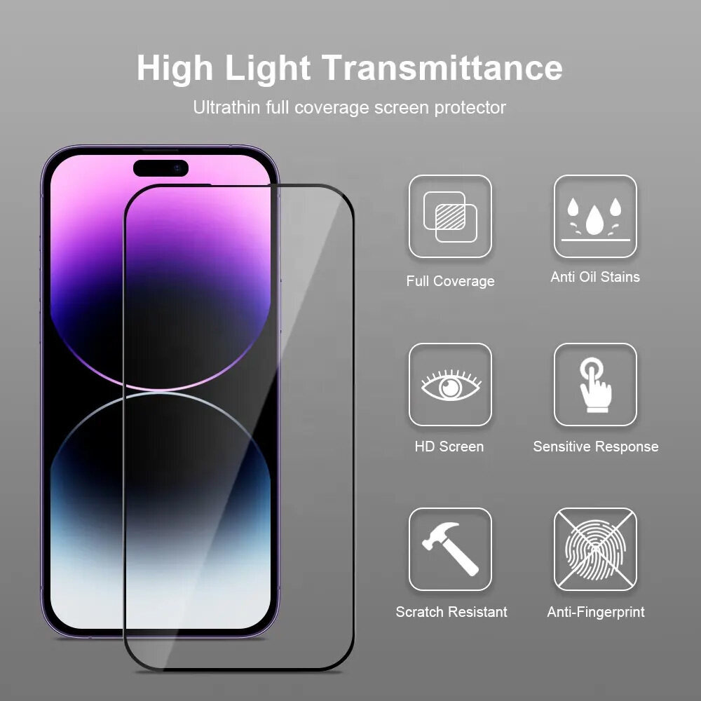 Full Glue Tempered Glass kaina ir informacija | Apsauginės plėvelės telefonams | pigu.lt