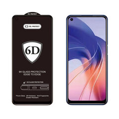 Закаленное стекло 6D с полным клеем для REALME 11 PRO/11 PRO PLUS, чернoe цена и информация | Защитные пленки для телефонов | pigu.lt