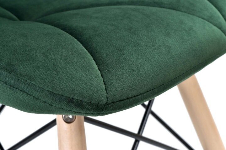Kėdė eHockers Muret Velvet, žalia kaina ir informacija | Virtuvės ir valgomojo kėdės | pigu.lt
