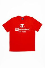 Мужская футболка Champion, красная цена и информация | Мужские футболки | pigu.lt
