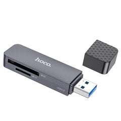 Atminties kortelių skaitytuvas Hoco HB45 2-in-1 USB3.0 pilkas kaina ir informacija | Adapteriai, USB šakotuvai | pigu.lt