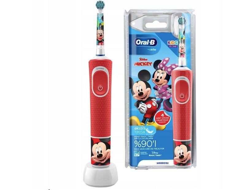 Oral-B Vitality Mickey цена и информация | Elektriniai dantų šepetėliai | pigu.lt