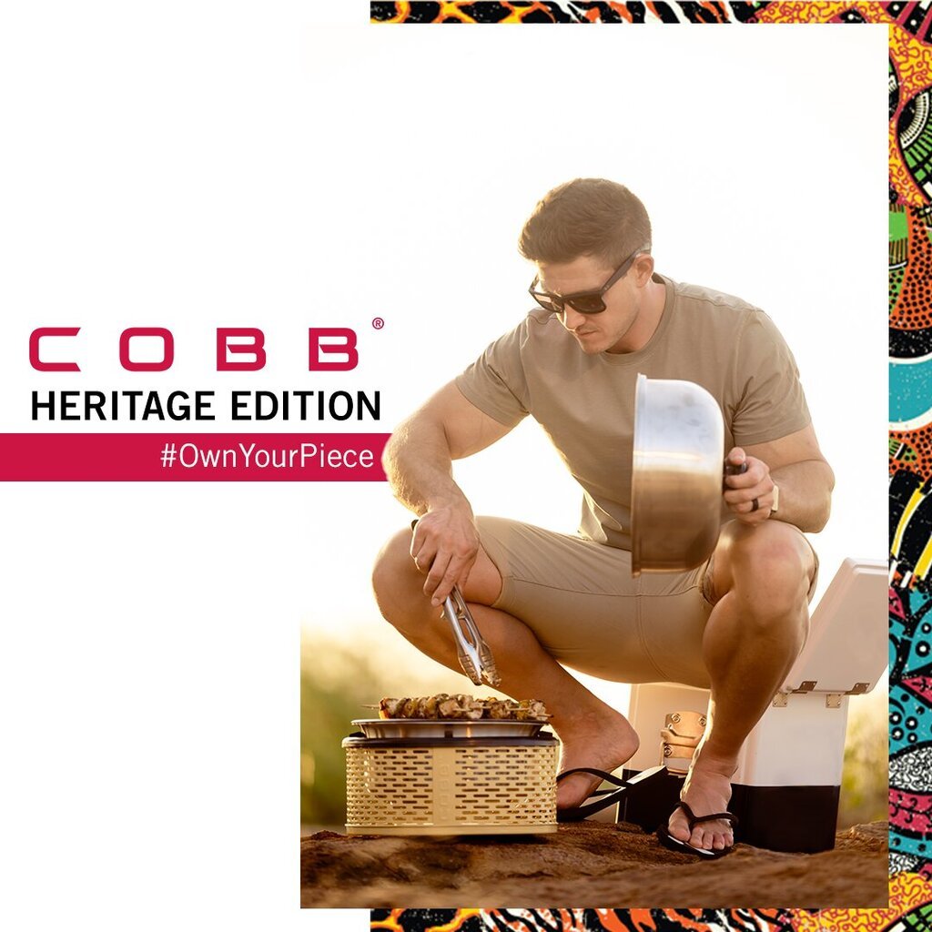 Kelioninis-pikniko grilis Cobb Pro Heritage, 30x32.5cm, oranžinis kaina ir informacija | Kepsninės, griliai | pigu.lt