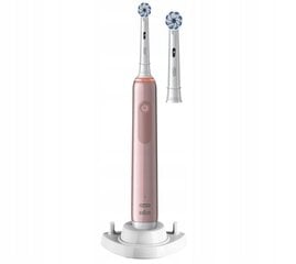 Oral-B Pro 3 3400N Розовый цена и информация | Электрические зубные щетки | pigu.lt