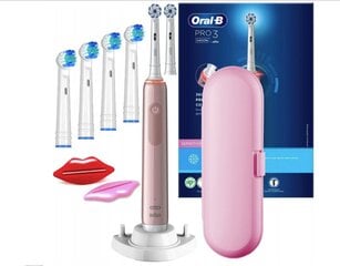 Oral-B Pro 3 E3400N Sensitive Pink цена и информация | Электрические зубные щетки | pigu.lt