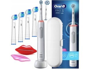 Oral-B Pro 3 3000 Sensitive Чистый Белый цена и информация | Электрические зубные щетки | pigu.lt