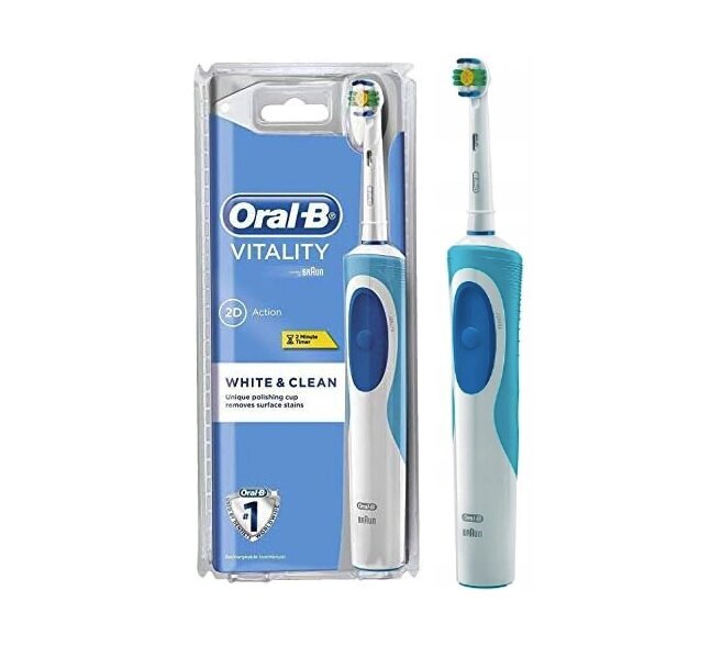 Oral-B Vitality D12.513 White Clean цена и информация | Elektriniai dantų šepetėliai | pigu.lt