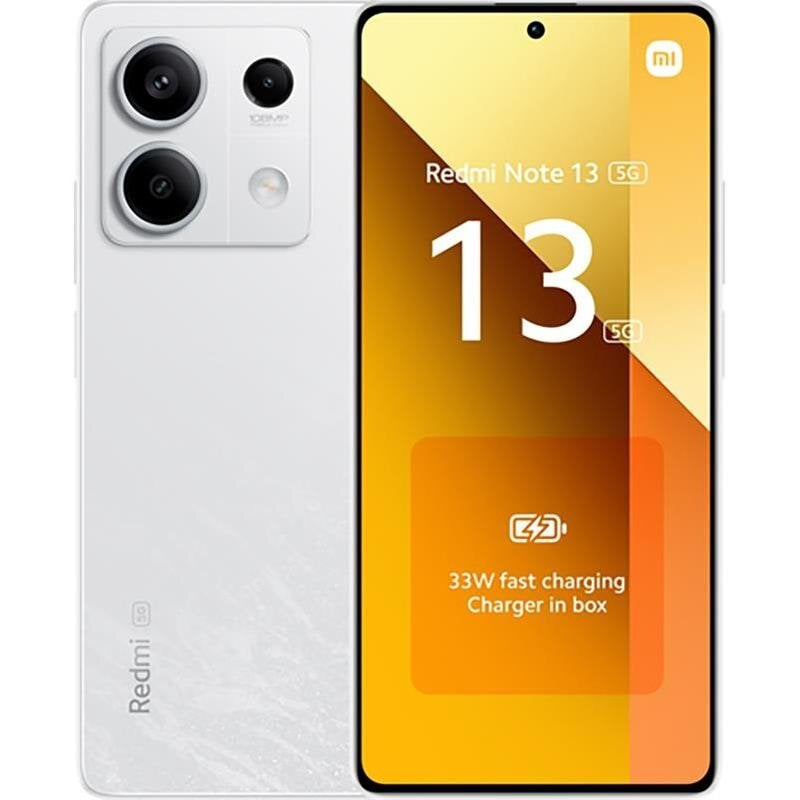 Xiaomi Redmi Note 13 5G 8/256GB Arctic White kaina ir informacija | Mobilieji telefonai | pigu.lt