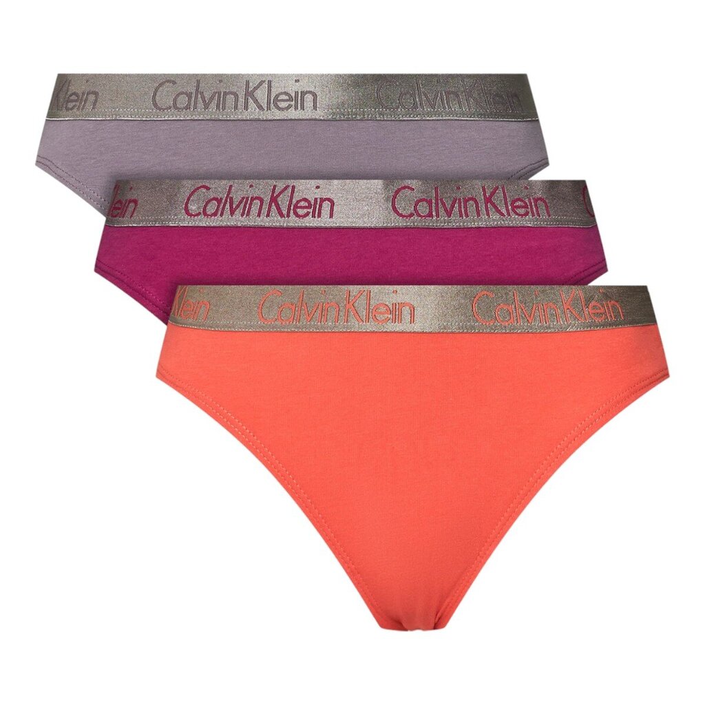 Calvin Klein kelnaitės moterims 84743, įvairių spalvų, 3 vnt цена и информация | Kelnaitės | pigu.lt