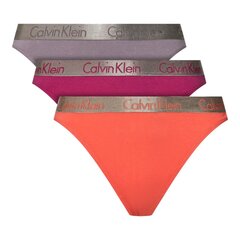 Calvin Klein kelnaitės moterims 84747, įvairių spalvų, 3 vnt kaina ir informacija | Kelnaitės | pigu.lt