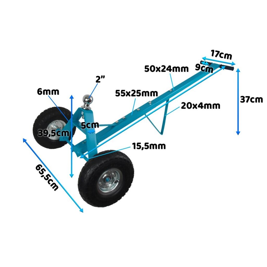 Bituxx manevrinis vežimėlis iki 270 kg цена и информация | Mechaniniai įrankiai | pigu.lt
