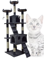 Kačių draskyklė, 170 cm, juoda kaina ir informacija | Draskyklės | pigu.lt