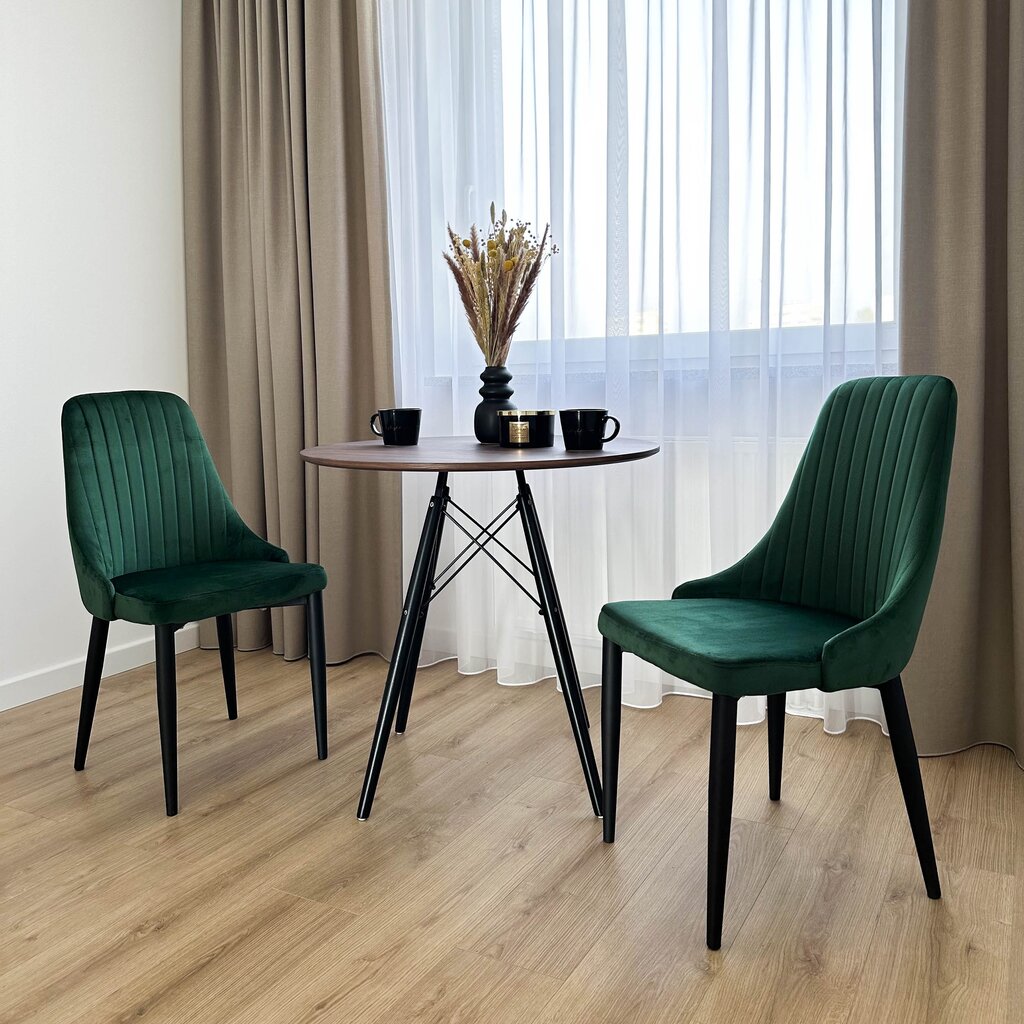 Kėdė Lorient Velvet, žalia kaina ir informacija | Virtuvės ir valgomojo kėdės | pigu.lt
