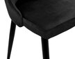 Kėdė Lorient Velvet, juoda цена и информация | Biuro kėdės | pigu.lt