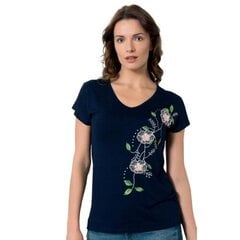 Marškinėliai moterims Ozkan, mėlyni цена и информация | Женские футболки | pigu.lt