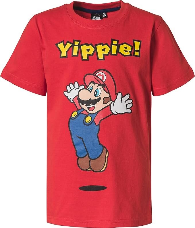 Super Mario komplektas vaikams, raudonas/mėlynas kaina ir informacija | Pižamos, chalatai berniukams | pigu.lt