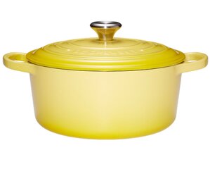 Le Creuset Signature Roaster round 24cm yellow Gelb (21177244032430) kaina ir informacija | Virtuvės įrankiai | pigu.lt