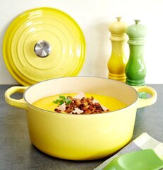 Le Creuset Signature Roaster round 24cm yellow Gelb (21177244032430) kaina ir informacija | Virtuvės įrankiai | pigu.lt