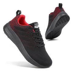 Sportiniai batai unisex Sixspace, juodi/raudoni kaina ir informacija | Kedai vyrams | pigu.lt