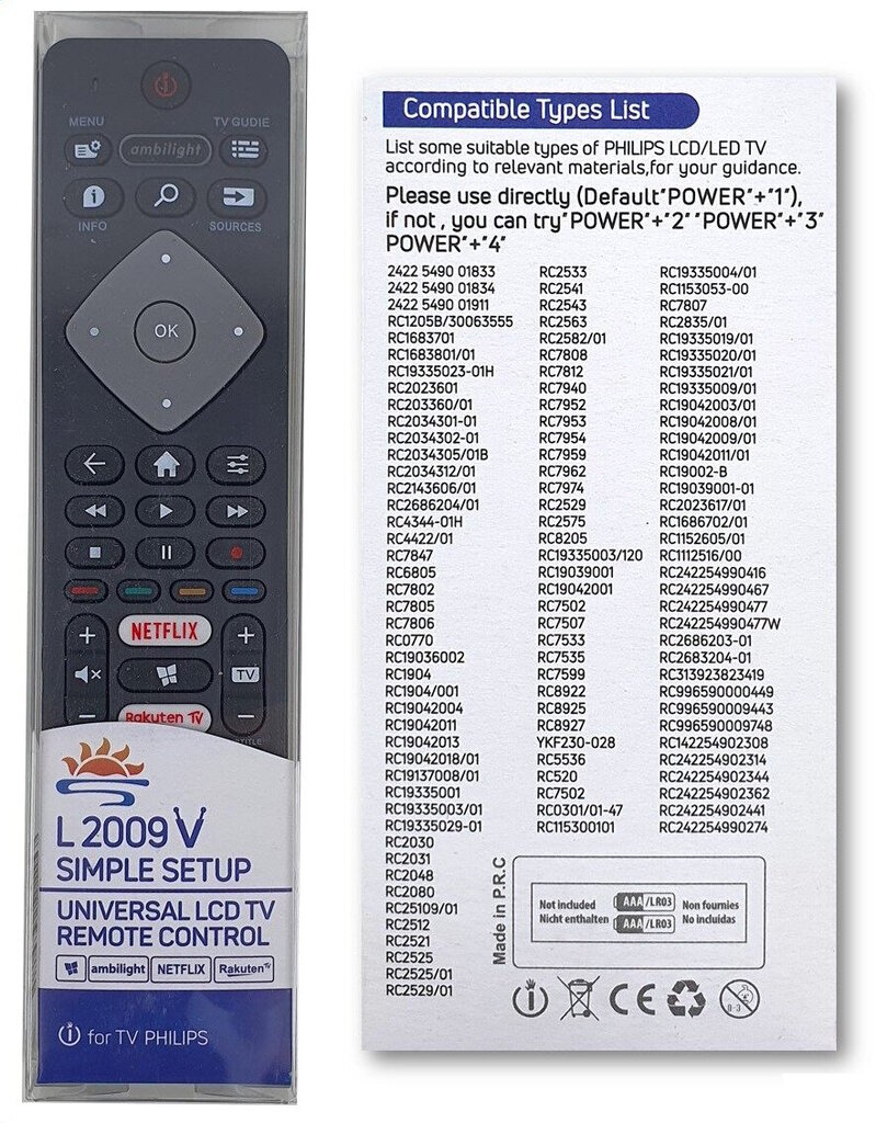 Philips Smart TV L2009V цена и информация | Išmaniųjų (Smart TV) ir televizorių priedai | pigu.lt