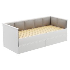 Кровать Гелиос 200х90 белый, с мягкими панелями цена и информация | Кровати | pigu.lt