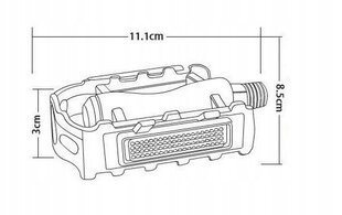 Dviračių pedalai Korbi kaina ir informacija | Kitos dviračių dalys | pigu.lt