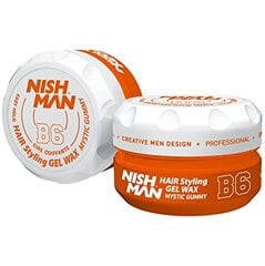 Plaukų formavimo vaškas Nishman Hair Styling Wax B6 Mystic Gummy vyrams, 150 ml kaina ir informacija | Plaukų formavimo priemonės | pigu.lt