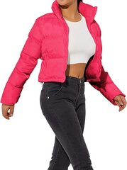 Женская короткая куртка Hujoin, розовая цена и информация | Женские куртки | pigu.lt