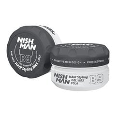 Plaukų formavimo vaškas Nishman Hair Styling Wax B9 Cola vyrams, 150 ml kaina ir informacija | Plaukų formavimo priemonės | pigu.lt