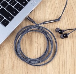 Reagle Mini Jack Audio HQ AUX prailginimo kabelis 3,5 mm 3 m kaina ir informacija | Korpusų priedai | pigu.lt