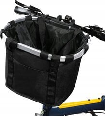 Dviračio vairo krepšelis Korbi, juodas kaina ir informacija | Kiti dviračių priedai ir aksesuarai | pigu.lt