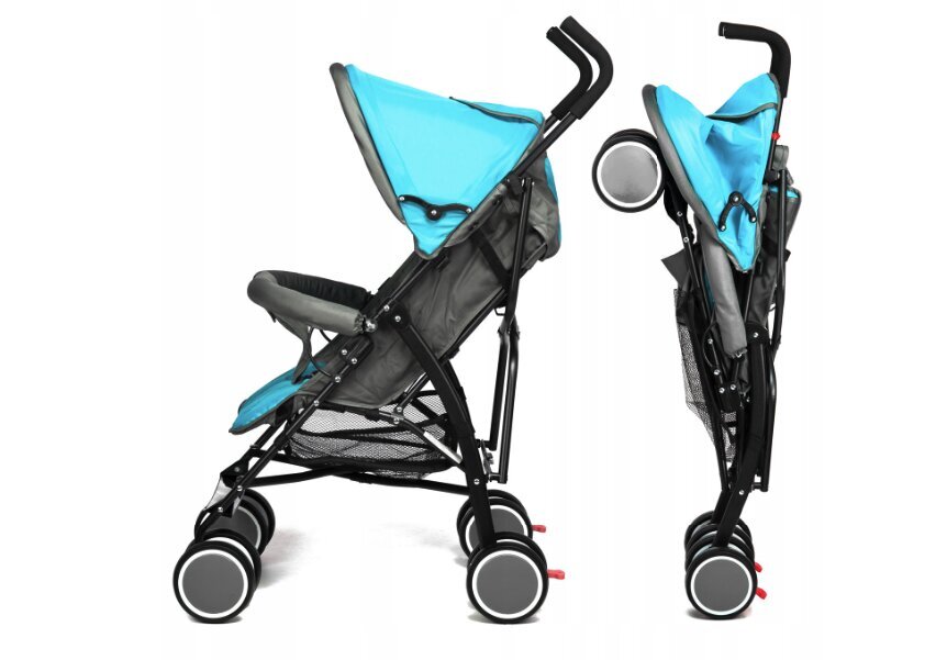 Sportinis vežimėlis Moolino Compact, Blue/Gray kaina ir informacija | Vežimėliai | pigu.lt