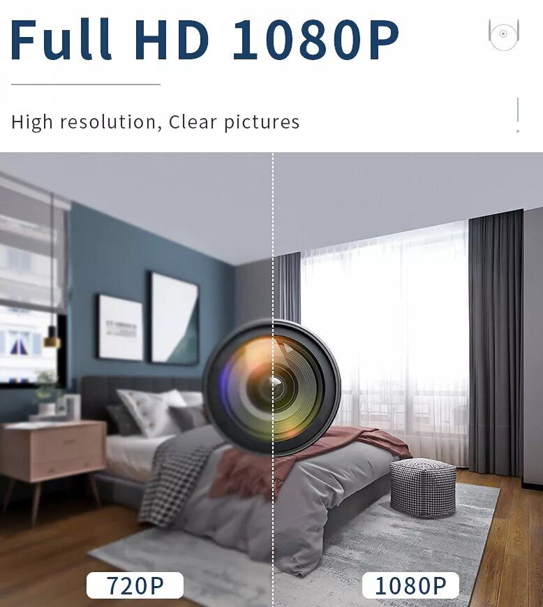 Wifi roboto stebėjimo kamera FHD 1080p Livman CT102 kaina ir informacija | Stebėjimo kameros | pigu.lt