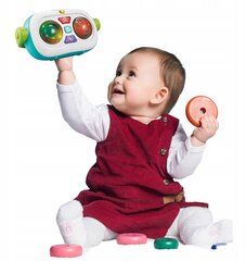 Интерактивный магнитофон со звуками и светодиодной подсветкой, оранжевый. цена и информация | Игрушки для малышей | pigu.lt