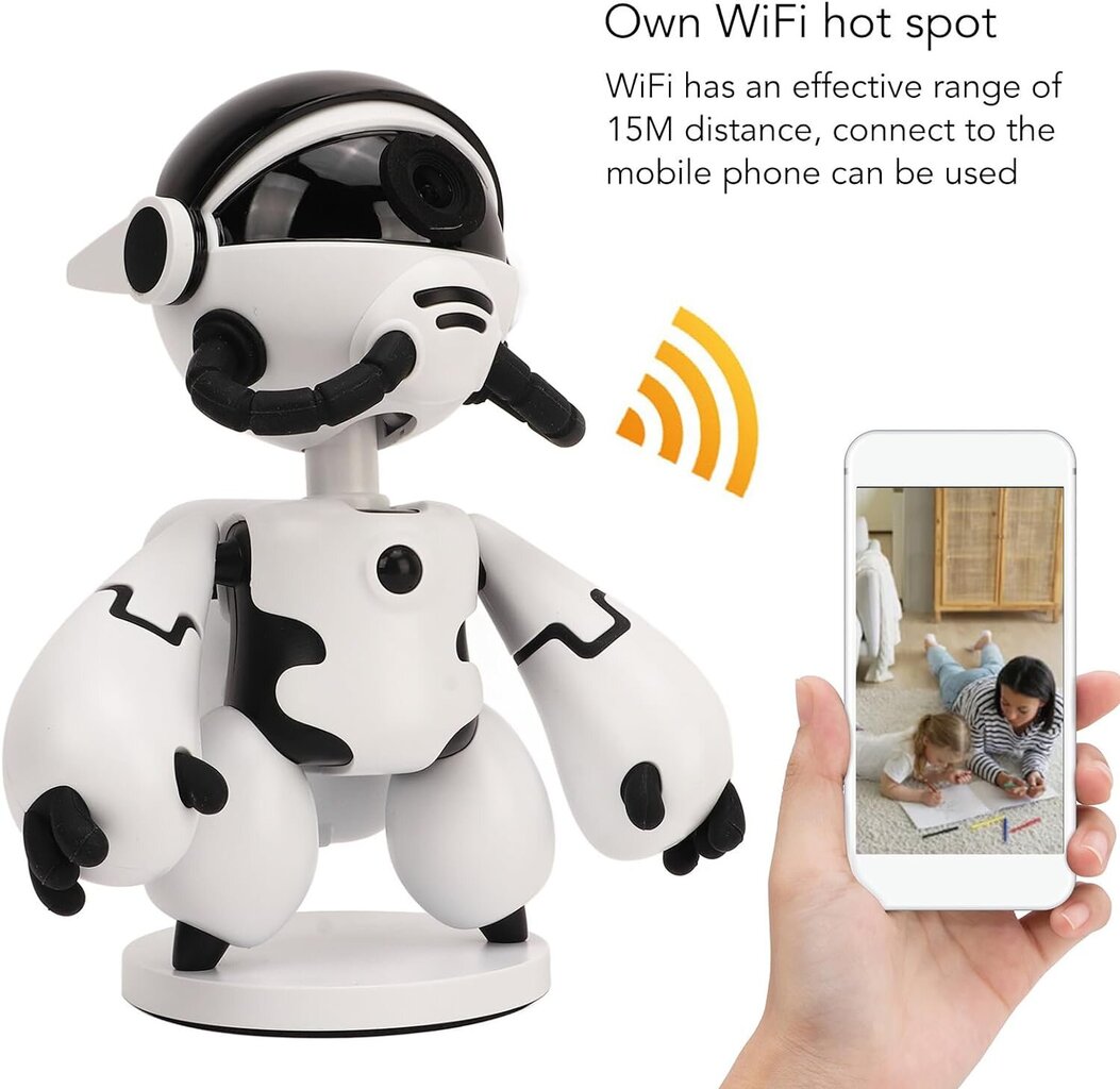 Wifi roboto stebėjimo kamera FHD 1080p Livman CT102 kaina ir informacija | Stebėjimo kameros | pigu.lt