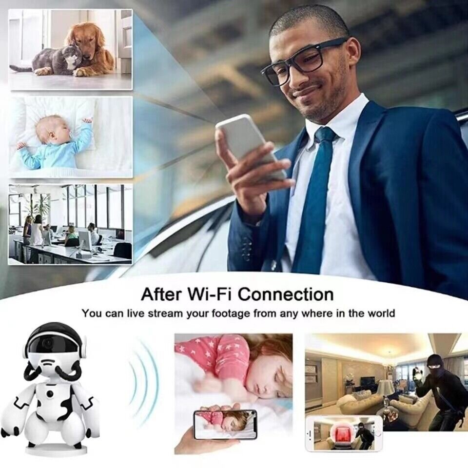 Wifi roboto stebėjimo kamera FHD 1080p Livman CT102 kaina ir informacija | Stebėjimo kameros | pigu.lt