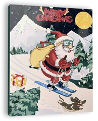 Картина по номерам Winder Arts "Санта Клаус", 40х50см цена и информация | Набор для рисования по номерам | pigu.lt