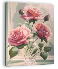 Tapyba pagal skaičius Winder Arts Rožės, 40x50cm kaina ir informacija | Tapyba pagal skaičius | pigu.lt