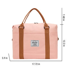 Дорожная сумка, розовая, 45x15x32 см цена и информация | Рюкзаки и сумки | pigu.lt