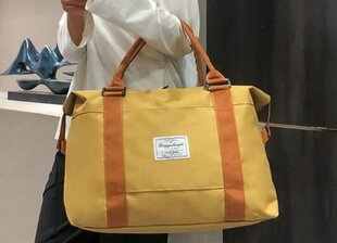 Дорожная сумка, желтая, 45x15x32 см цена и информация | Рюкзаки и сумки | pigu.lt