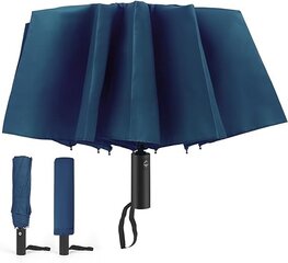 Зонт шириной 105 см, синий, с функцией автоматического открытия и закрытия цена и информация | Женские зонты | pigu.lt
